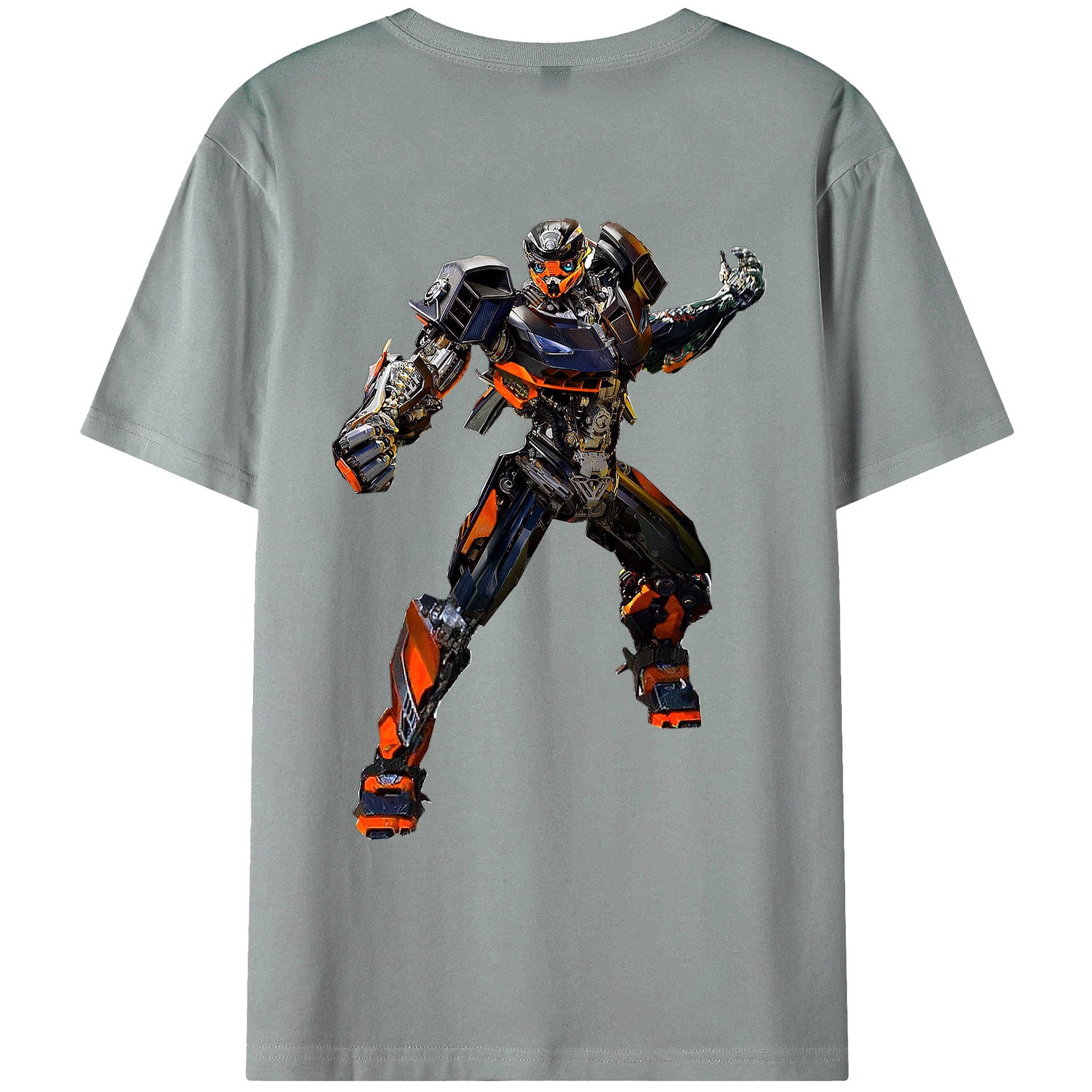 （画像用）  綿100％ メンズ半袖Tシャツ（バックプリント） 通気性